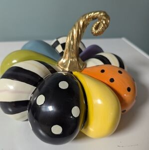 Mackenzie Childs Patchwork Pumpkin Small
